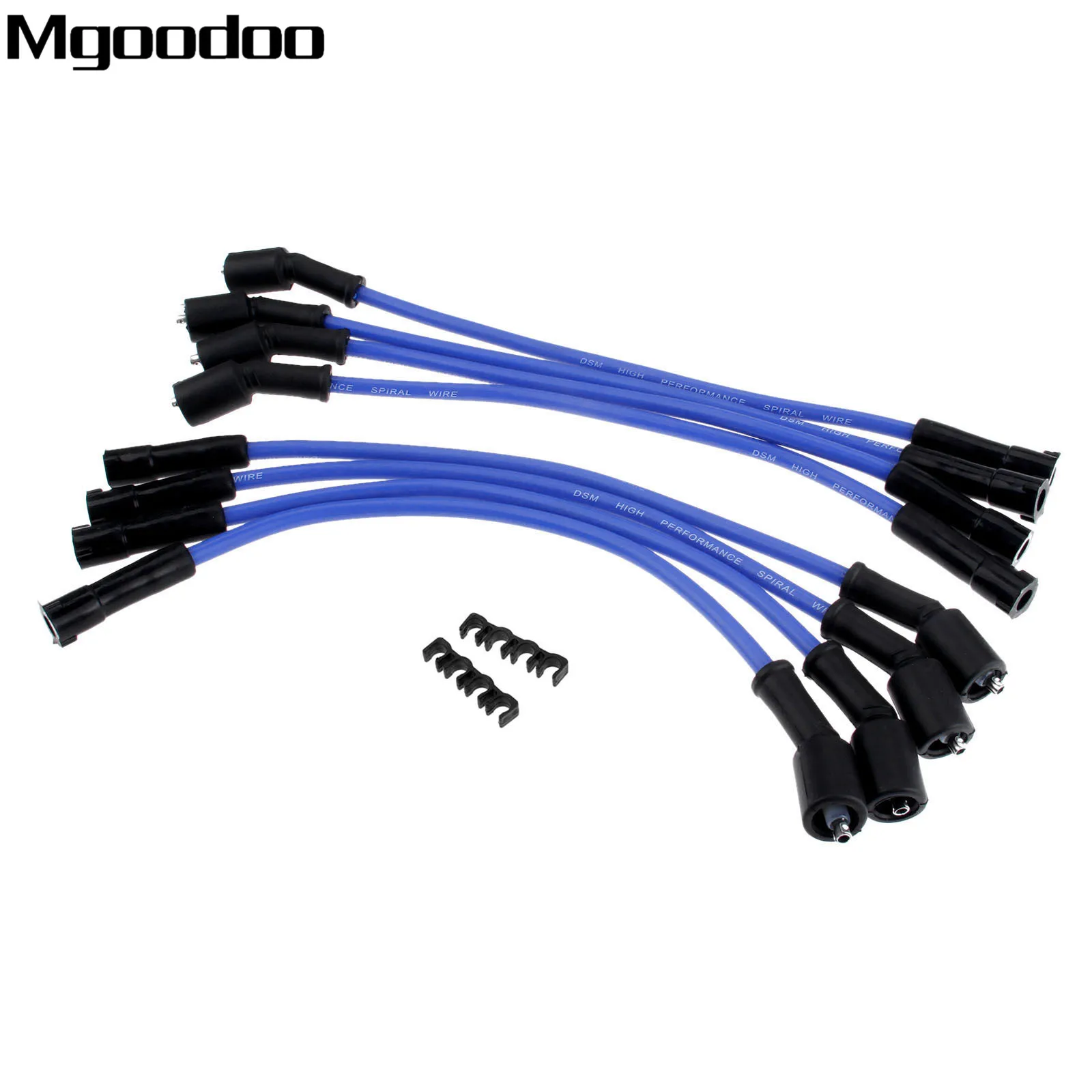 

Mgoodoo 8Pcs Spark Plug Wires Ignition Wire 8.5mm 532B Accel 9059 MSD 32823 With 2 Clips FIttment For Chevrolet Truck