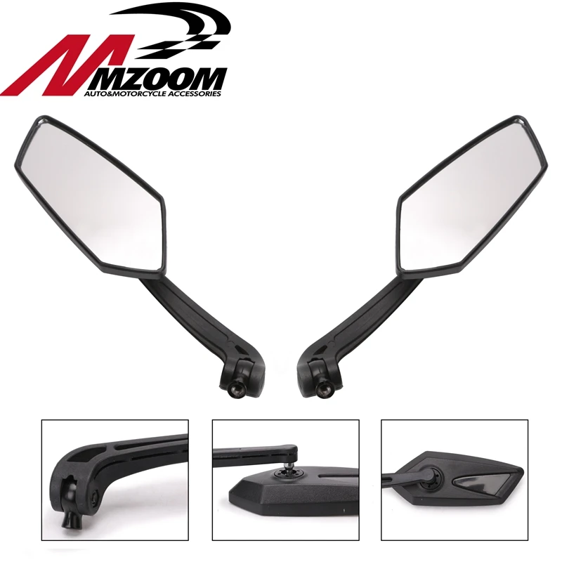Motorcycle Handlebar Rear View Side Mirror Rearview Mirrors Universal for Honda Kawasaki Yamaha