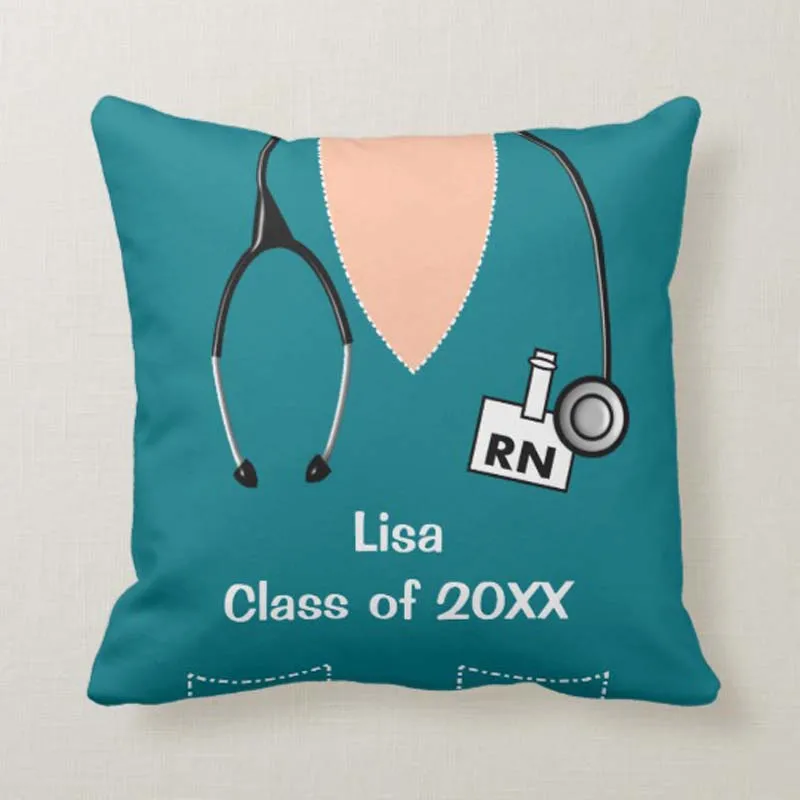 

Nurse Nap Throw Pillow Cover Decorative Square Custom name Cushion cover Couch Cushion Cover Case with Zipper gift 18 x 18