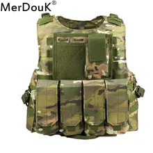 Мужские тактические жилет военный спецназ тактики Камуфляж Молл жилет джунгли оборудования боевой Перевозчик