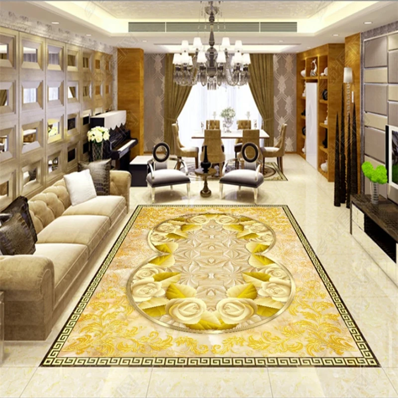 beibehang wallpaper for walls 3 d Golden rose embossed European
wallpapers for living room parquet floor wallpaper self adhesive