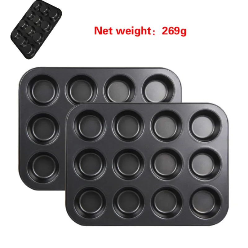 Mini cake bread mold ovenware bake ware 12 hole baking tray griddle