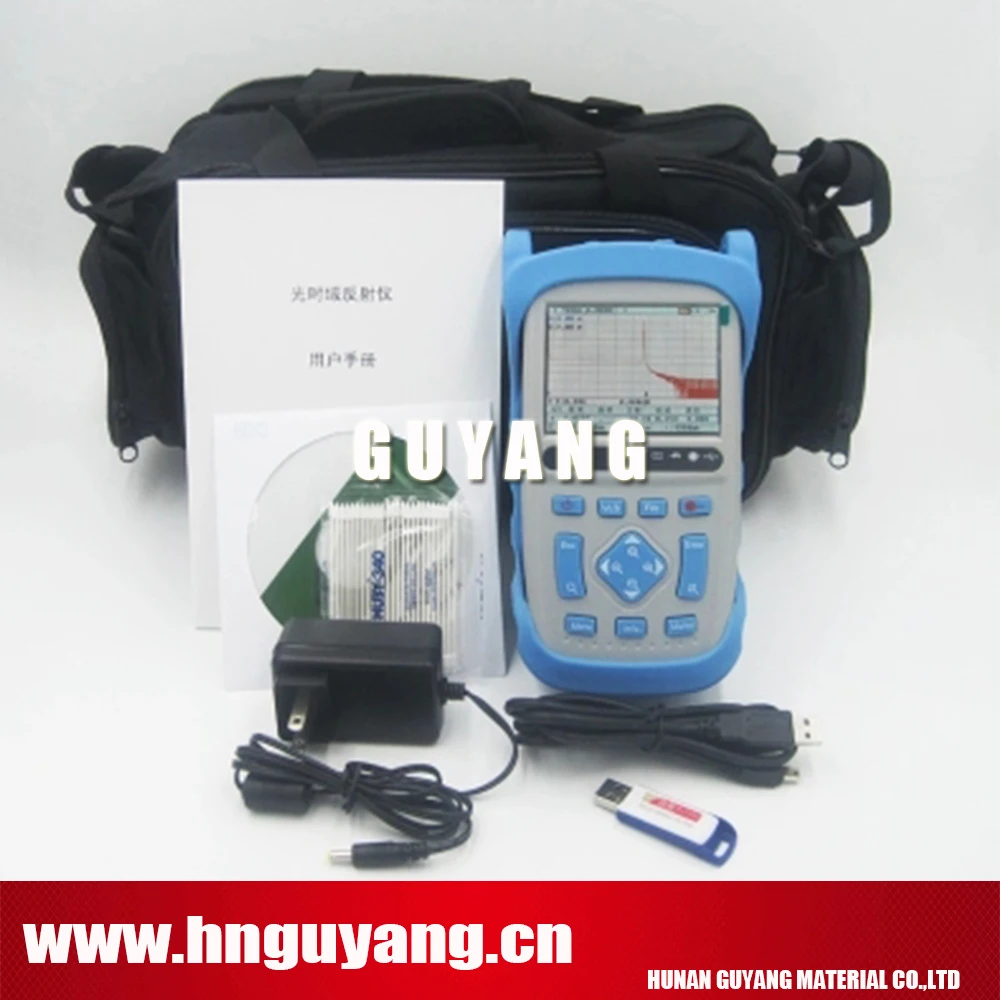 

GUYANG GY5600b handheld OTDR 160km 28/26dB 1310/1550nm Optical Time Domain Reflectometer with VFL