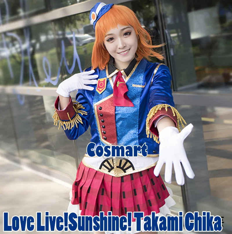 Аниме Love Live! Sunshine! вечерние костюмы для косплея с таками тика «Happy Train Aqours», «Awakening», «lovelive», полный комплект, бесплатная доставка