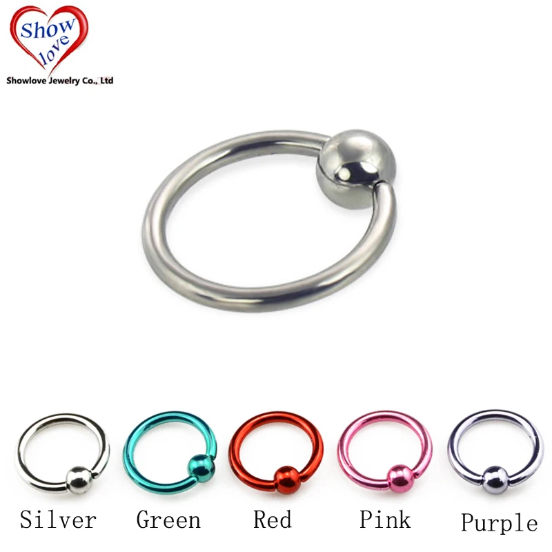 captive bead ring earring