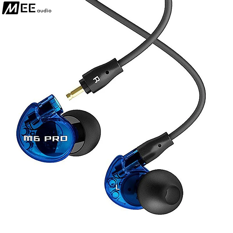 24 часа MEE Audio M6 PRO с шумоподавлением 3,5 мм HiFi наушники-вкладыши со съемными кабелями Проводная гарнитура