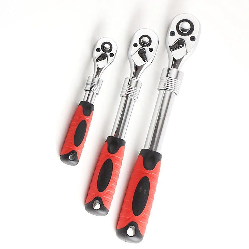 

Flexible Ratchet Wrench 1/4" 3/8" 1/2" Socket Driver Allen Key Length Adjustable 72 Teeth Ratchet Spanner Wrench
