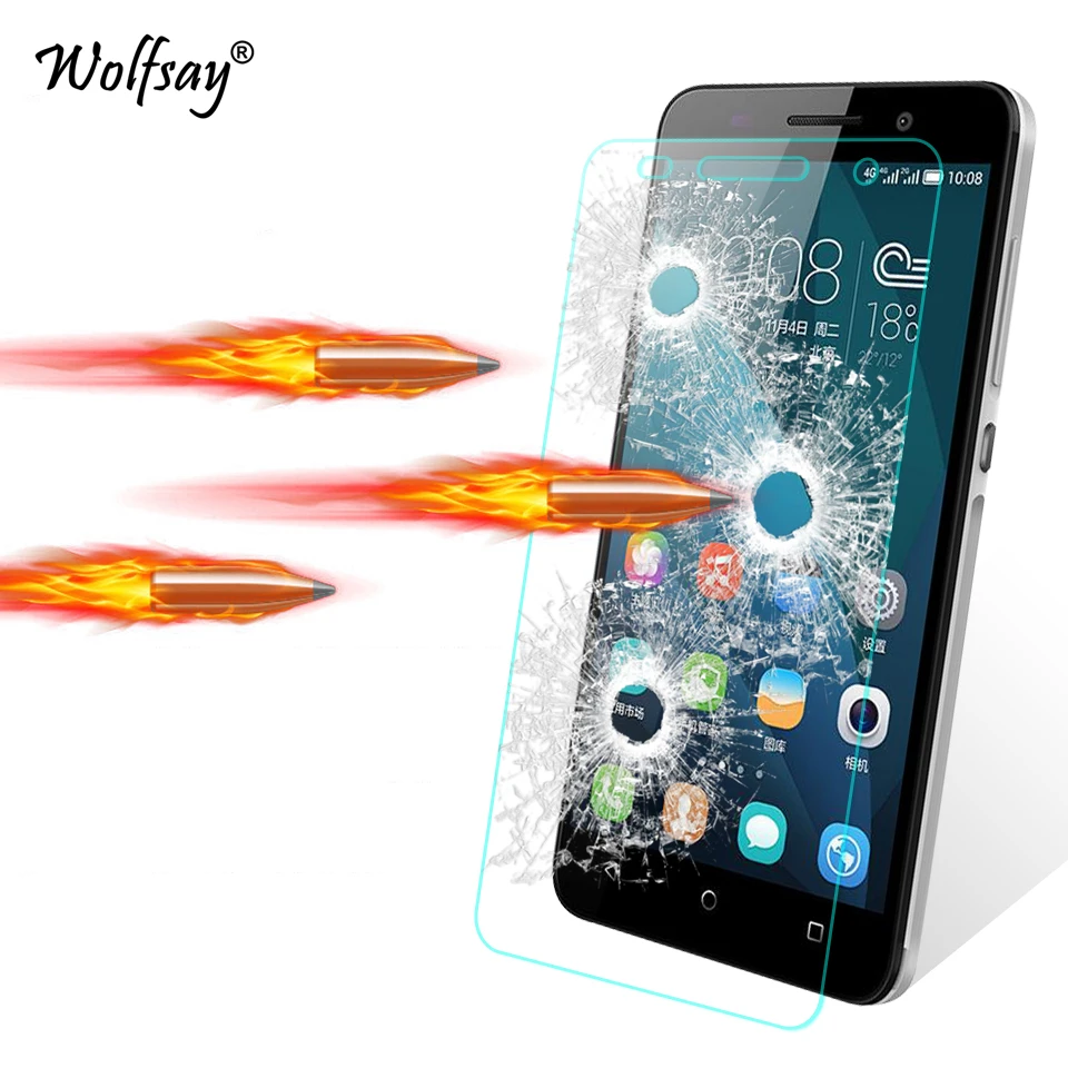 

2pcs Glass For Huawei Honor 4X Screen Protector Tempered Glass For Huawei Honor 4X Glass Honor 4X Protective Film Wolfsay