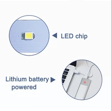 Портативный под светодиодный свет шкафа датчик движения шкаф светильник-на беспроводной, со светодиодной подсветкой бар TN99