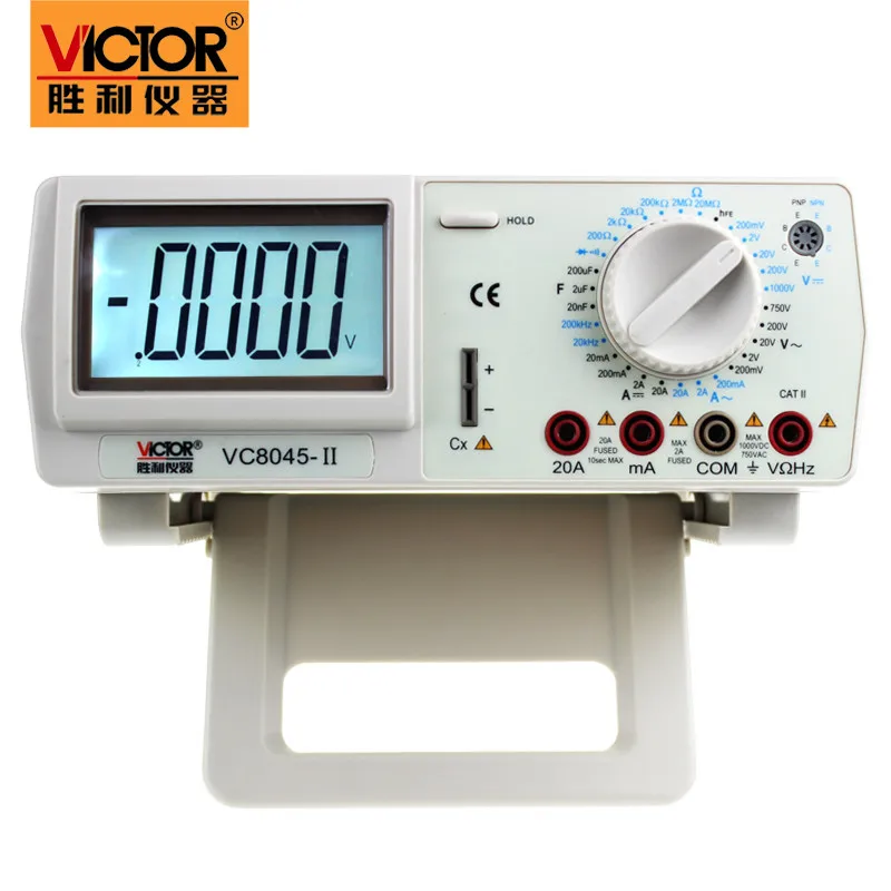 

VICTOR VC8045-II Bench Top 4 1/2 True RMS DCV/ACV/DCA/ACA DKTD0122 Precision Desktop Multimeter