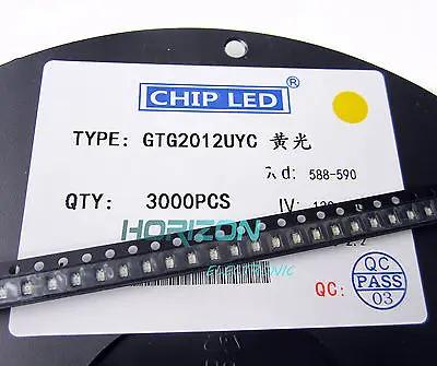 

1000Pcs 0805 SMD SMT Super Bright yellow LED Lamp Light RoHS