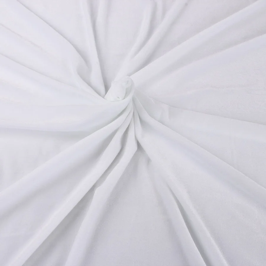 Дешевые-Pleuche материал скатерти диван чехлы для стульев шторы Мягкая кукла изготовления бархатная ткань по двору(91 см - Цвет: White