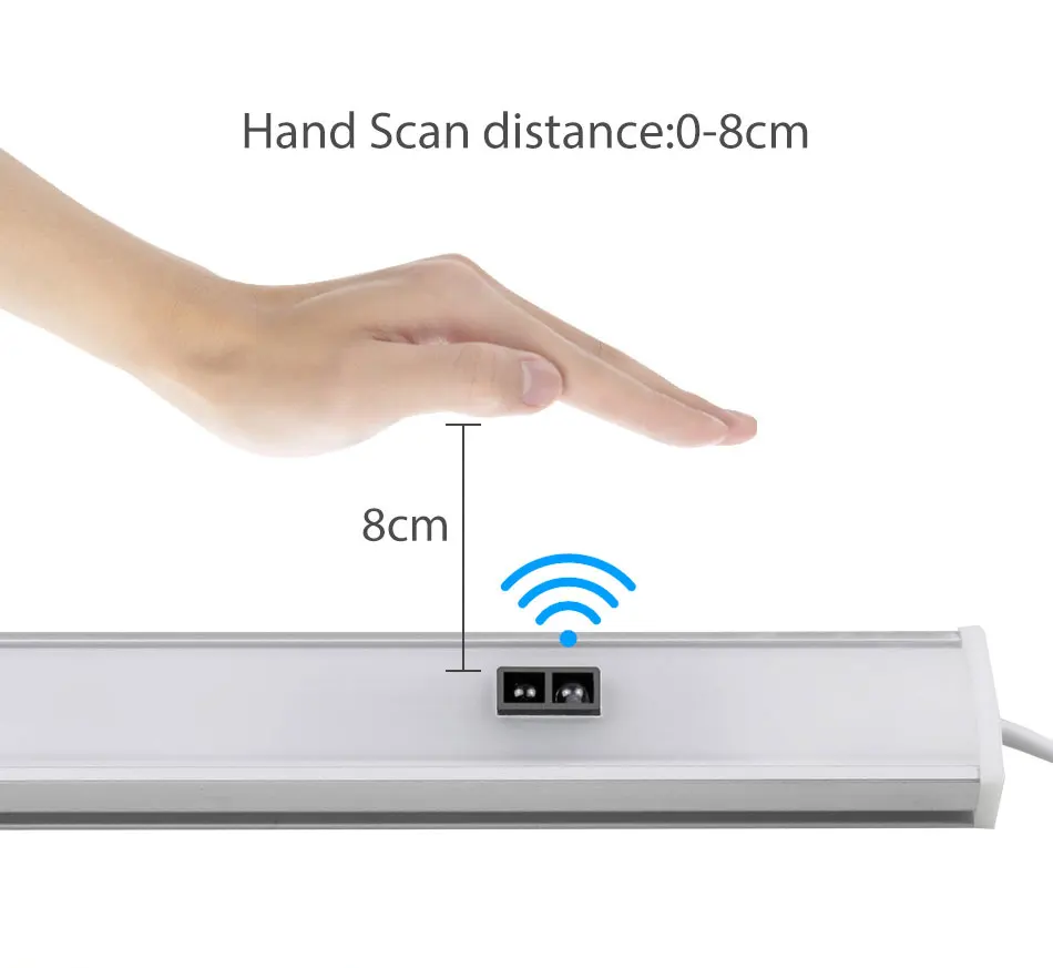 4W7W LED Under Cabinet Light Bar Motion Sensor Display Case Wardrobe Night Lights Cabinet Lamp Cupboard Indoor Lighting (7)