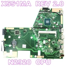 X551MA N2920 Процессор материнская плата версия 2,0 для ASUS D550M D550MA F551M X551M X551MA R512MA материнская плата для ноутбука 100% Протестировано