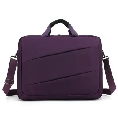 Крутая деловая сумка для ноутбука 17,3 дюймов 17, сумка для ноутбука, водонепроницаемая сумка через плечо, мужской женский портфель - Цвет: Фиолетовый