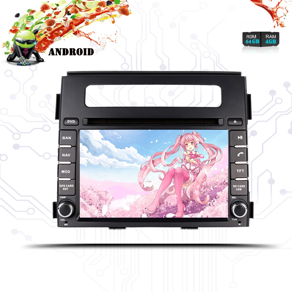 Discount 6.2" IPS Android 9.0 Car DVD 2 Din Auto Radio Audio For kia SOUL 2011 2012 13 FM RDS WIFI Bluetooth GPS Navigation Stereo Camera 4