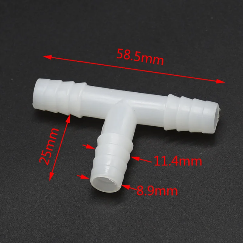 Wxrwxy 10 мм тройник Соединитель 10 мм тройник делитель воды сад оросительный соединитель колючая труба фитинги 20 шт