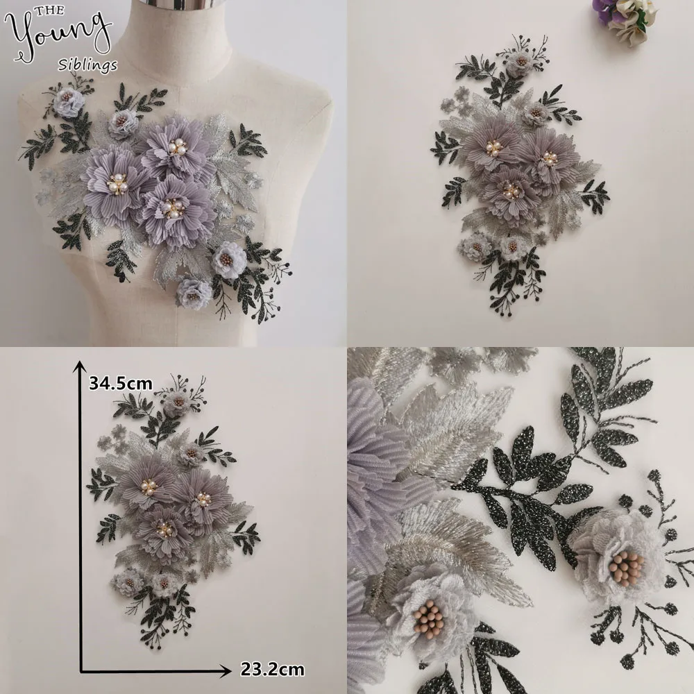 

High quality Embroidery Lace Collar Decorative Dress Sewing Craft ABS pearl DIY Neckline Pattern Clothing Accessories 1pcs sell