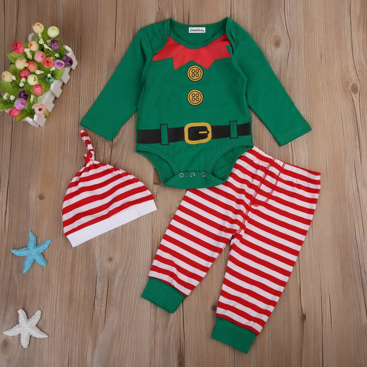 Детское Боди и шапка 3 предмета на возраст 0 24 месяца|bodysuit pants|set newbornbaby |