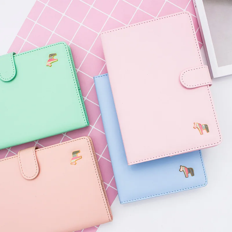 

New Arrival Planner Sweet Horse Notebook No Year Limit Creative Student Schedule Diary Book Macaron Color Pages School Supplies