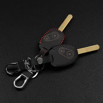 

Car-covers genuine leather car cover case style key chain ring for Honda CR-V Civic Fit Freed Step WGN 2 buttons remote control