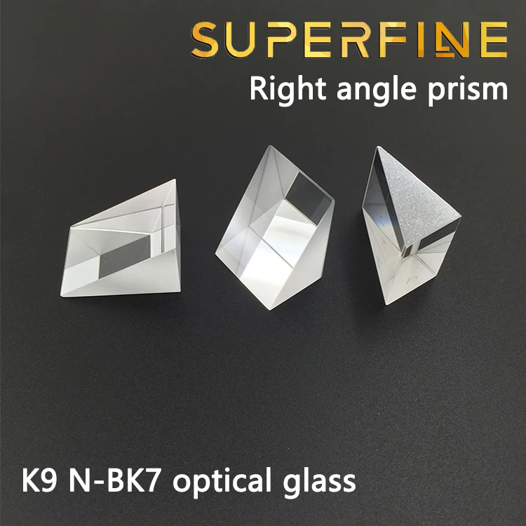 

Pack of 2 pcs 25x25x25mm K9 Optical Glass Right Angle Prism for Optical Experiment Instruments Rainbow Principle Research