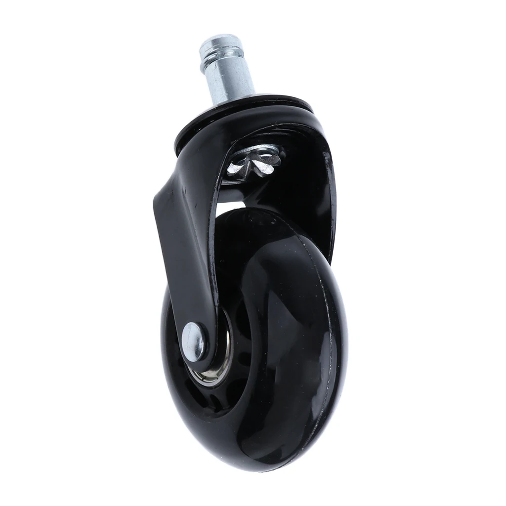 Office Chair Caster Wheels 2.5 inch Swivel Plate PU Caster Wheels Replacement Part for Furniture Home Hardware with Lock Brake Office Chair Caster Wheels 2.5 inch Swivel Plate PU Caster Wheels Replacement Part for Furniture Home Hardware with Lock Brake