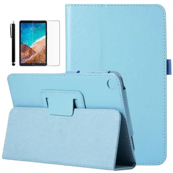 

Slim Folding Stand Cover with Auto Wake / Sleep for Xiaomi Mi Pad 4 8.0 inch Tablet +Screen Protector +Stylus