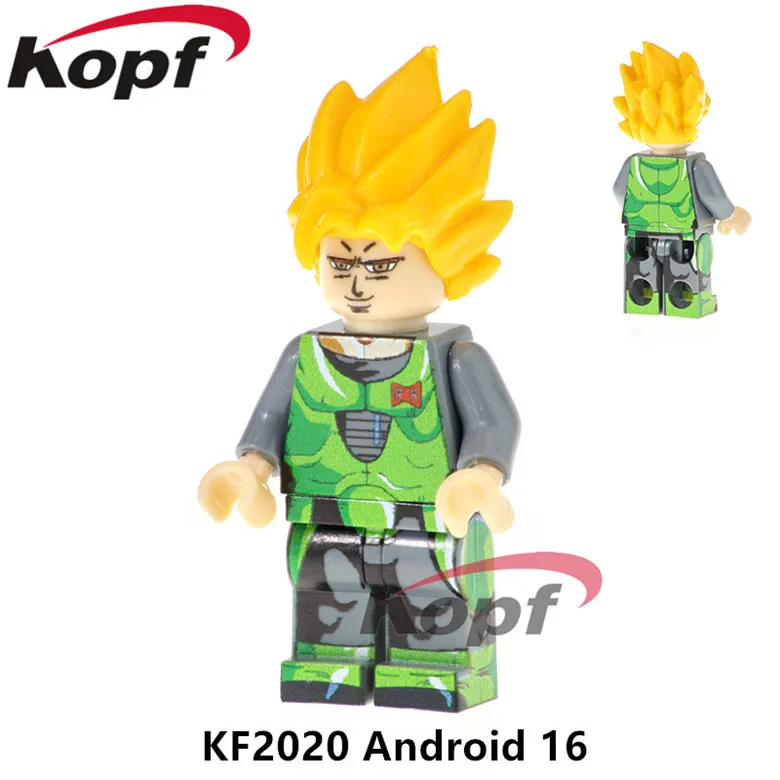 50 шт. KF2020 Super Heroes Dragon Ball Z цифры Android 16 будущее Мужские Шорты для купания вообще синий строительные блоки модель Детский подарок игрушки