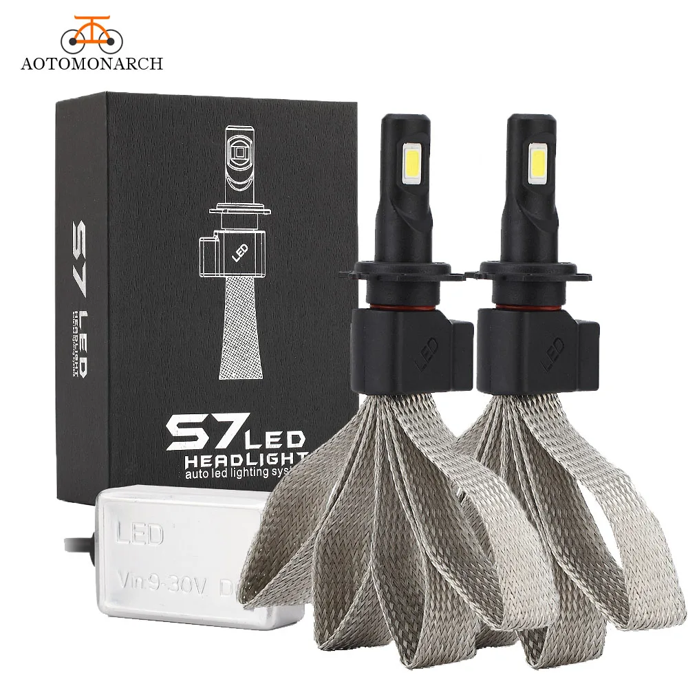 2 шт. Автомобильные светодиодные лампы H4 H7 H1 H3 H8 H9 H11 9005 HB2|Передние LED-фары для авто|