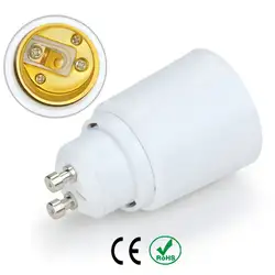 50 шт GU10 к E27 держатель для лампы адаптер для лампового разъема противопожарные Материал галогенные Edison светодиодный фонарь, адаптер
