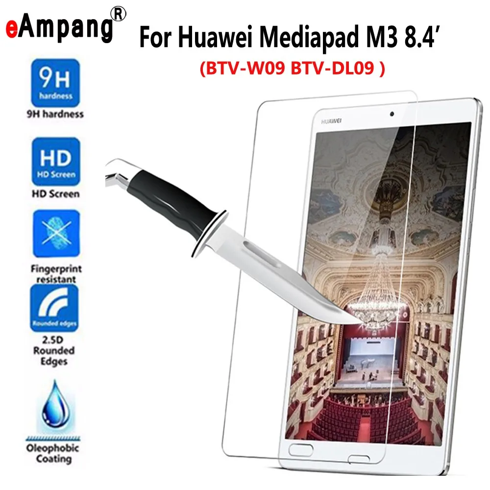 Закаленное стекло для Huawei Mediapad M3 8 4 BTV-W09 BTV-DL09 Тонкий 9H прозрачная защитная пленка