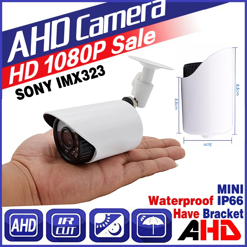 

11.11BigSale Mini CCTV AHD Camera 720P/960P/1920*1080P 3000TVL ALL FULL HD 2.0MP Metal Waterproof IP66 Outdoor Infrared Vidicon