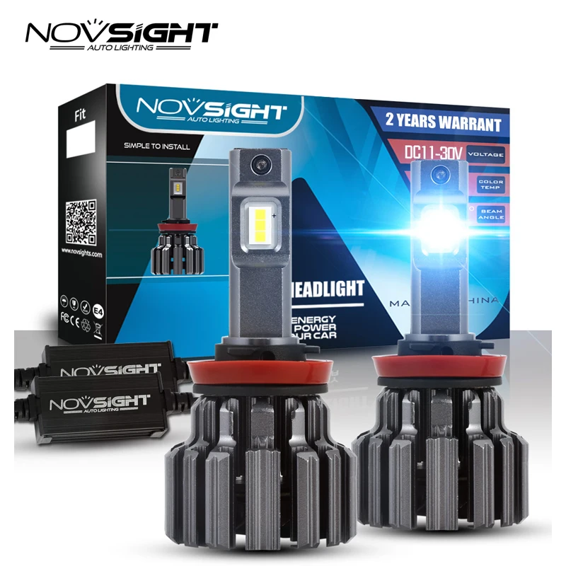 Lampadine LED H11 NOVSIGHT - 90W 30000LM Per Auto, Bianco 6500K - Foto 5