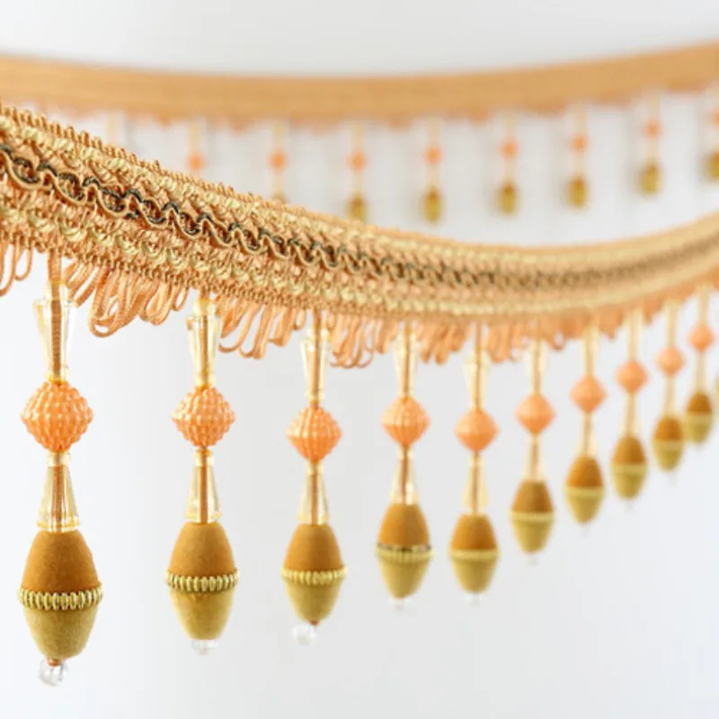 

High-grade Curtain Tablecloth Stage Light Screen Home Decoration Lace Pendant Nail Ball Curtain Lace Tassel Accessories