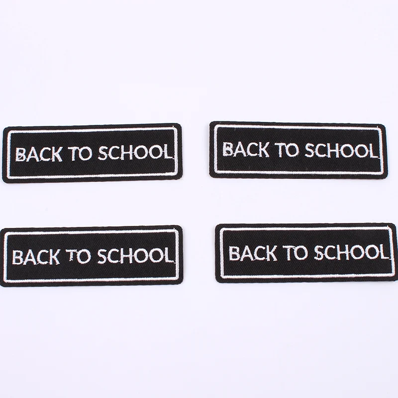 10 шт. качественные черные накладки W/White BACK TO SCHOOL Смешные панк рок наклейки