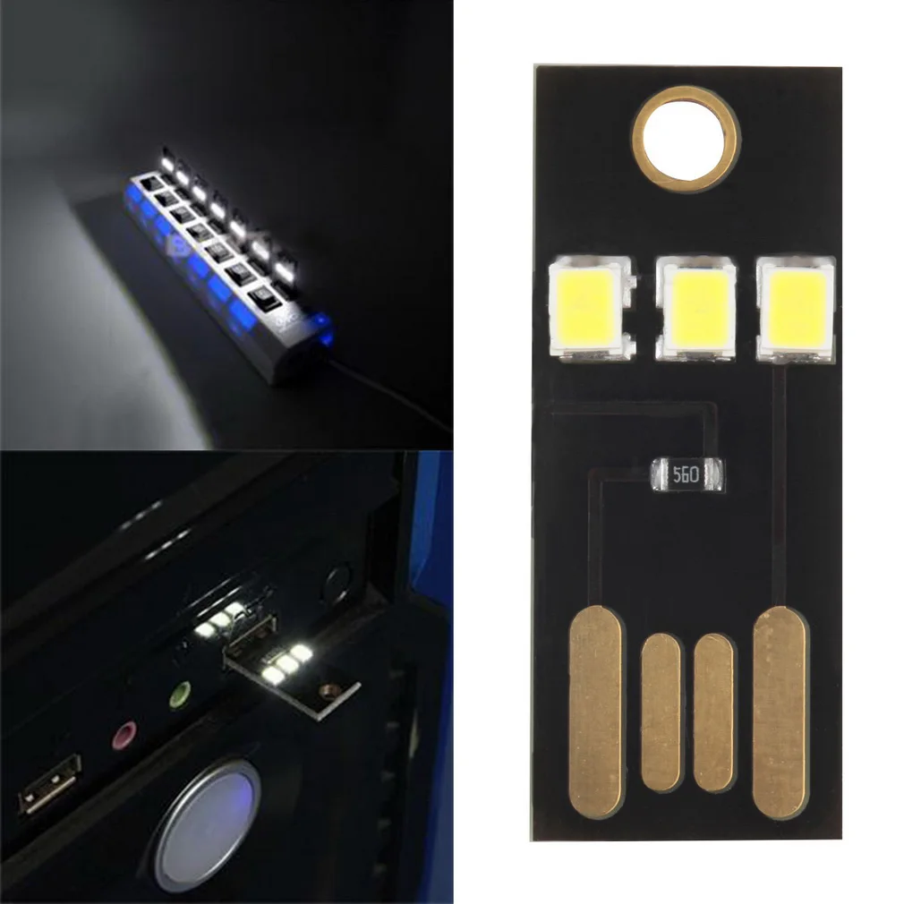 

Mini USB Power LED Light ultra low power 2835 chips Pocket Card Lamp Portable Night Camp Outdoor Survival Tools