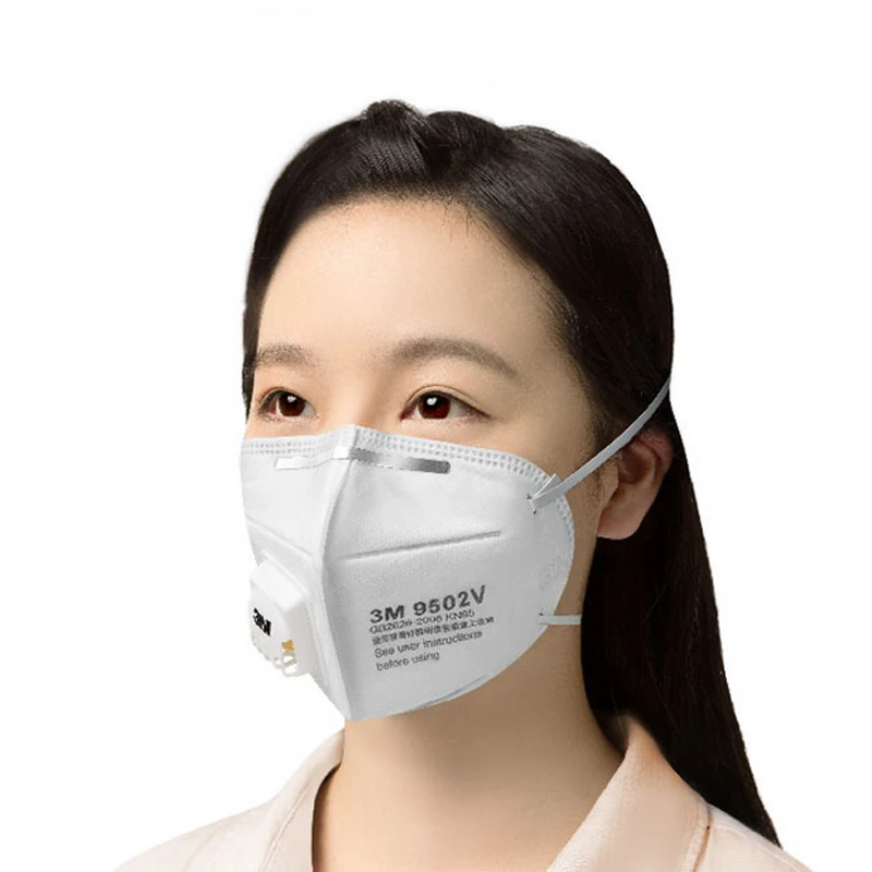 2 шт. 3 м 9502 В против пыли PM 2.5 маска против гриппа дыхательный клапан нетканые ткани складывающиеся фильтр Маска взрослых kn95 защитные маски