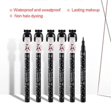 Красивый черный стойкий водонепроницаемый жидкий карандаш для подводки глаз Карандаш Макияж Косметический инструмент