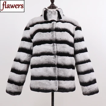 

New Arrival Women Genuine Real Rex Rabbit Fur Coat Natural Soft Quality Rex Rabbit Fur Jacket Lady Winter Warm Real Fur Jacket