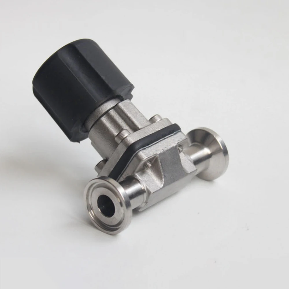 Подходит 1/" 12,7 мм Труба OD x 0,5" Tri Clamp санитарный мембранный клапан SUS 316L нержавеющая сталь для пивоварения