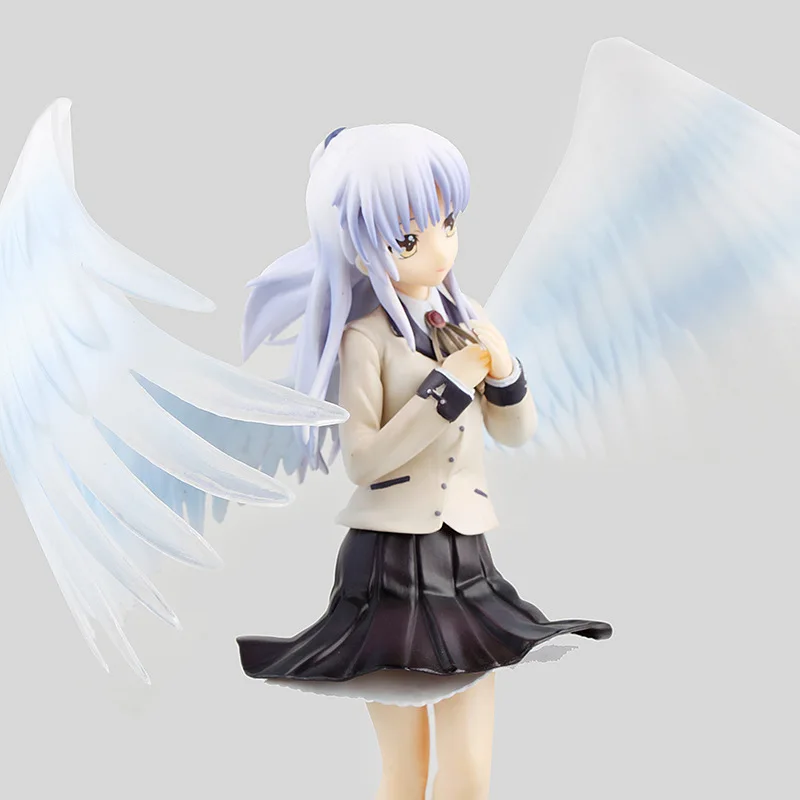 1/8, 21 см, новинка, аниме, Angel Beats, Tenshi Tachibana, Kanade, белые крылья ангела, школьная форма, Ver, ПВХ, коллекционная фигурка, кукла