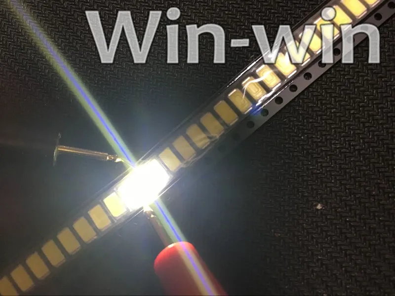 100 шт./лот 5630/5730 WW 0 5 Вт 50 55 лм 6500K белый свет SMD 5730 5630 Светодиодные лампы с чипом (3 2 ~ 3