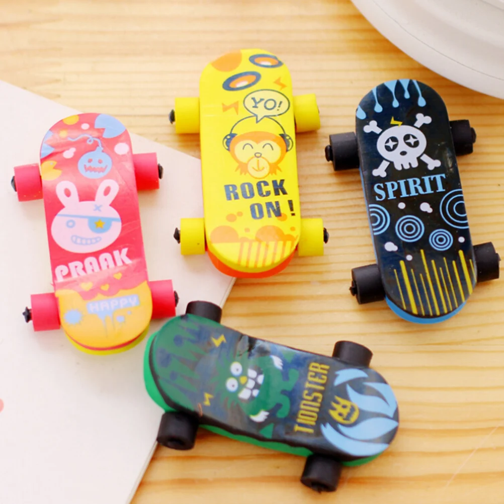 Novelty Cartoon Skateboard Shaped Eraser Skate Board Pencil Erasers for