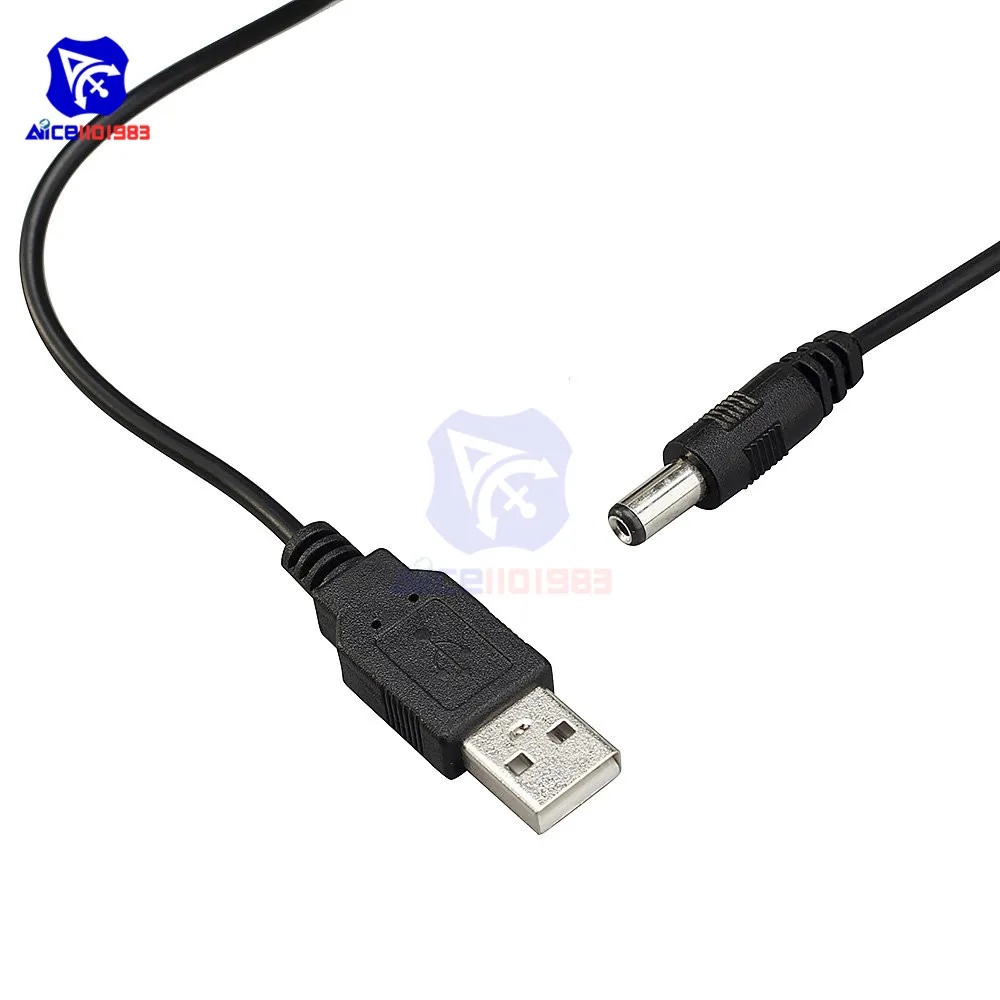 10 Pezzi Cavo Alimentazione USB 2.0 Maschio A A DC 5.5mm X 2.1mm Spina – Per Dispositivi Elettronici, CCTV, Luci