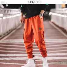 Разборчивые шаровары карго мужские мужские с карманами черные Джоггеры мужские хип-хоп модные брюки повседневные осенние спортивные штаны