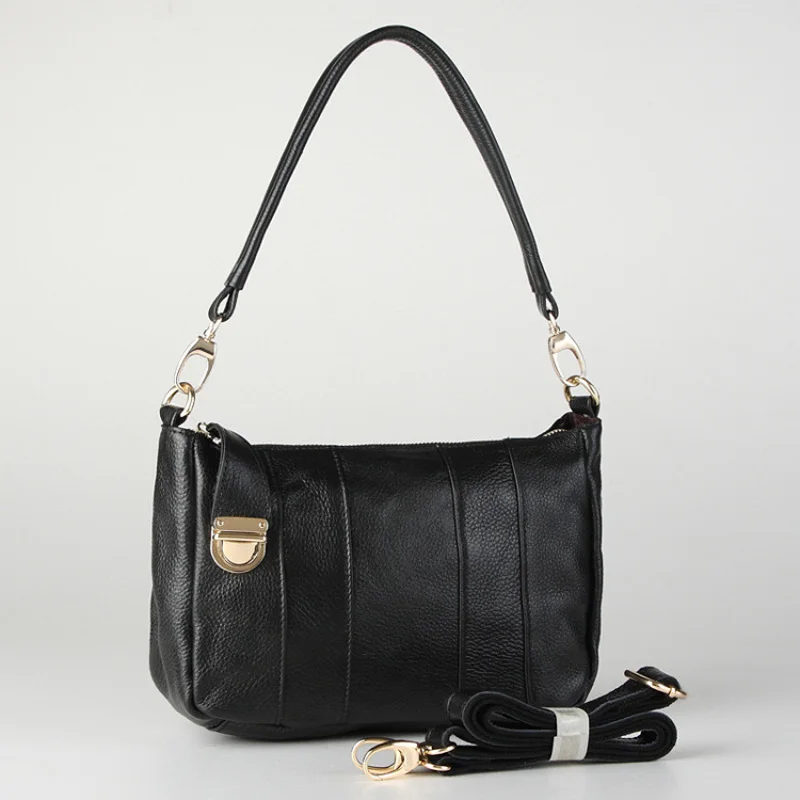 

small high quality lady OL genuine leather 2017 summer crossbody wristlets handbag shoulder casual hobos totes women bag