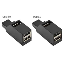 Мини USB 2,0 3,0 концентратор 3 порта Портативный usb-концентратор высокоскоростной тонкий usb-хаб для ноутбука