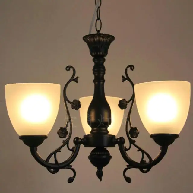 

Multiple Chandelier Fashion rustic wrought iron light bedroom lamp study light new arrival brief ZX119
