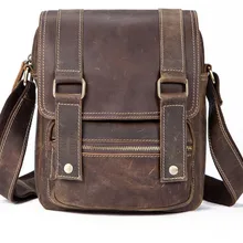 Новинка, мужская сумка на каждый день, Ретро стиль, crazy horse, натуральная кожа, сумка через плечо, мужская сумка на плечо, IPAD, Сумка с клапаном